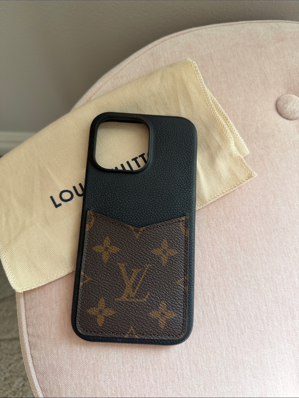 Louis Vuitton Black IPhone 14 Pro Max phone case